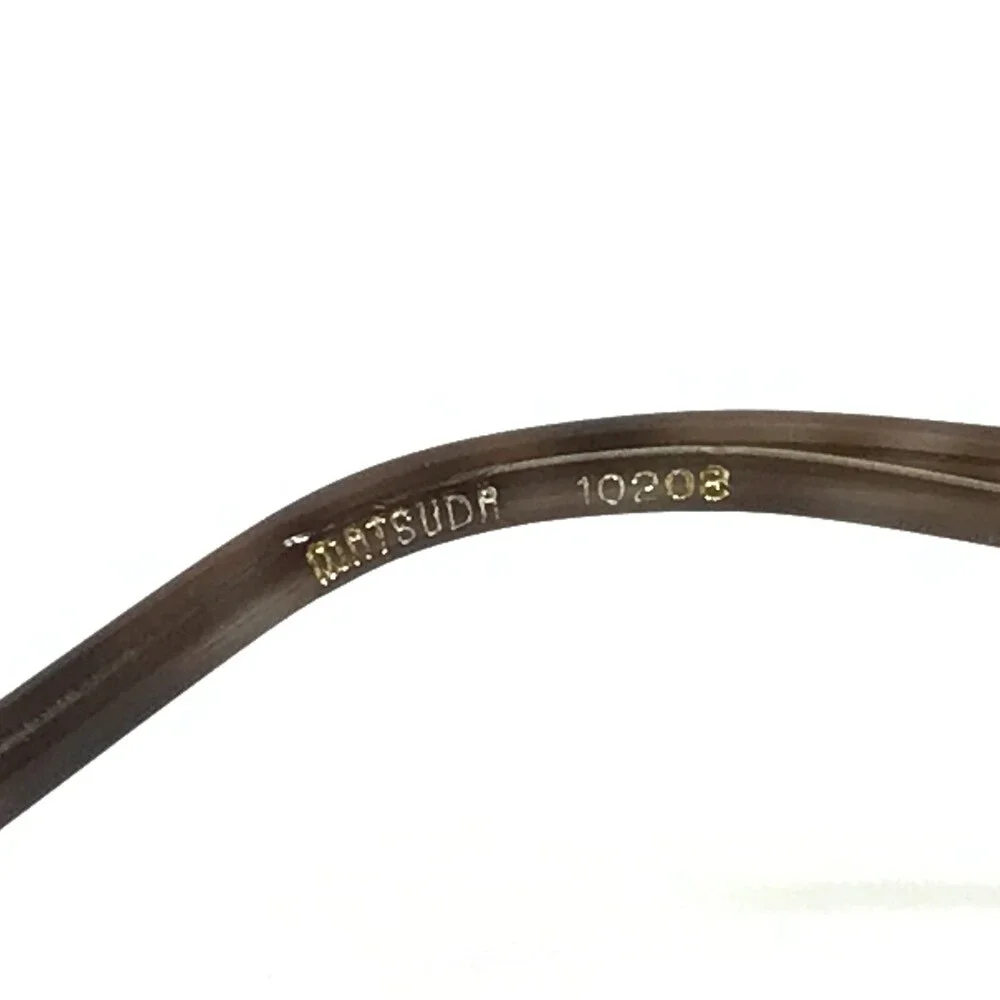 Matsuda Eyeglasses Frames 10208 AGR Brushed Gunmetal Gray Cat Eye 49-19-142